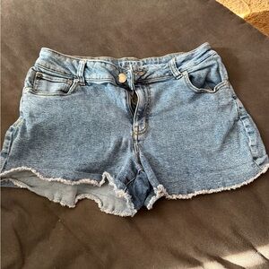Maurices Light Blue Jean Shorts high rise